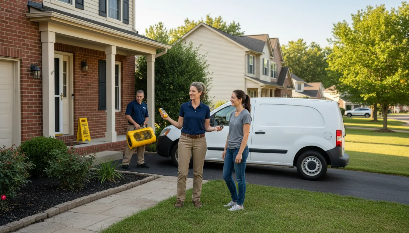 Residential water damage restoration in Parker, CO